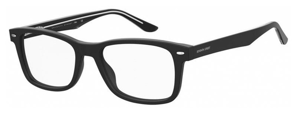 Black Acetate Rectangular Men's 7th Street 7A120807 Eyeglass Frames