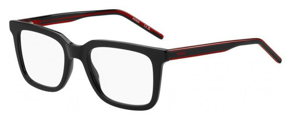 Hugo Boss HG1300 OIT Black Acetate Rectangular Men's Eyeglass Frames