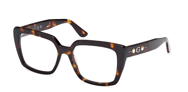 Guess GU 50174 Brown Square Plastic Women's Eyeglass Frames