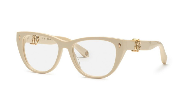Roberto Cavalli VRC045 White Cat Eye Sunglasses