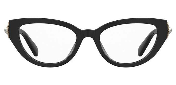 Moschino MOS631 807 Black Cat Eye Acetate Women's Eyeglasses