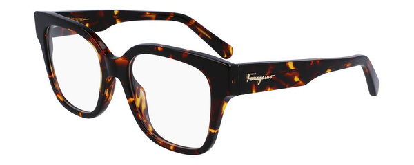 Salvatore Ferragamo SF2952 219 Brown Square Acetate Women's Eyeglass Frames