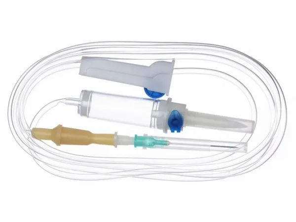 IV Infusion Set with Plastic Spike, 21G Needle (0.8 x 40mm)