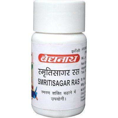Smriti Sagar Ras for Mental Disorders (Baidyanath, 80 Tablets)