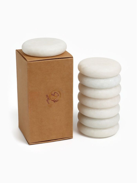 White Spa Stones (8 Pack)