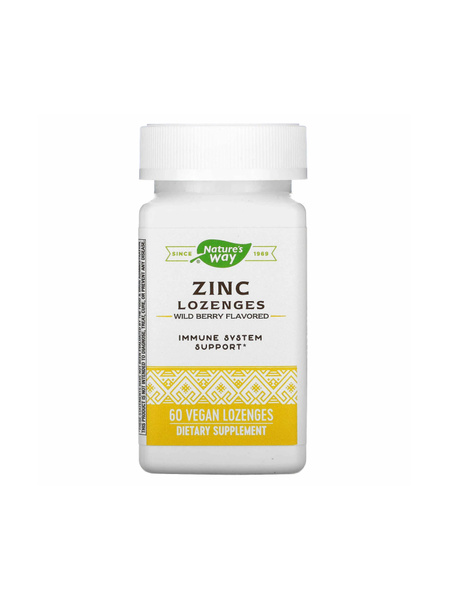 Zinc Lozenges, Wild Berry Flavor - 60 Count