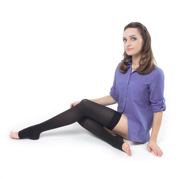 Luomma Idealista Black Compression Stockings (Class 1)