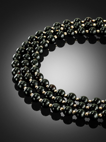 Dark Cherry Amber Eyeglass Chain Holder