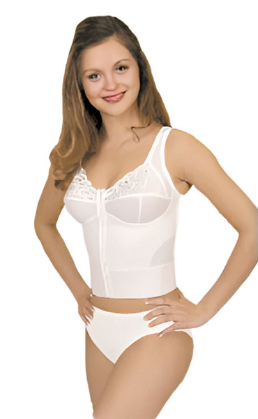 Lora Tonus Elast Posture Corrector with Front Closure - White 80D