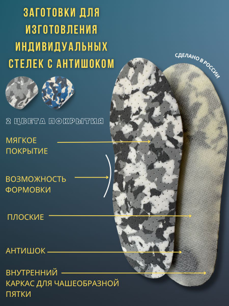 Custom Orthotic Blanks with Rigid Heel &amp; Shock Absorption