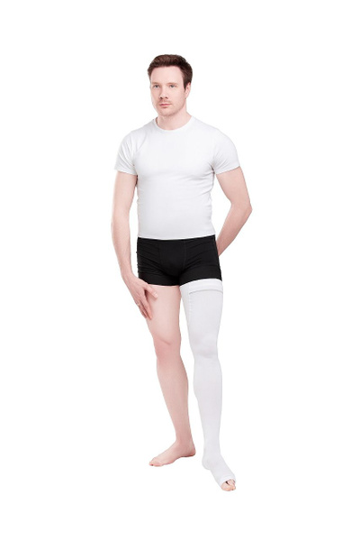 White Compression Stockings, 0 Compression Class (ORTO)