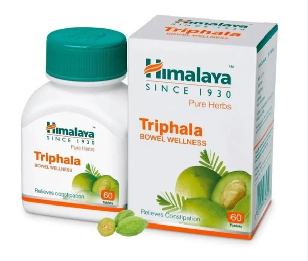 Himalaya Triphala Tablets (2 Pack, 60 Tablets Total): Cleansing & Rejuvenation