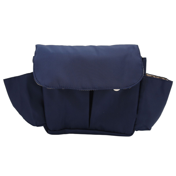 Large Capacity Waterproof Diaper Bag for Stroller - Navy Blue