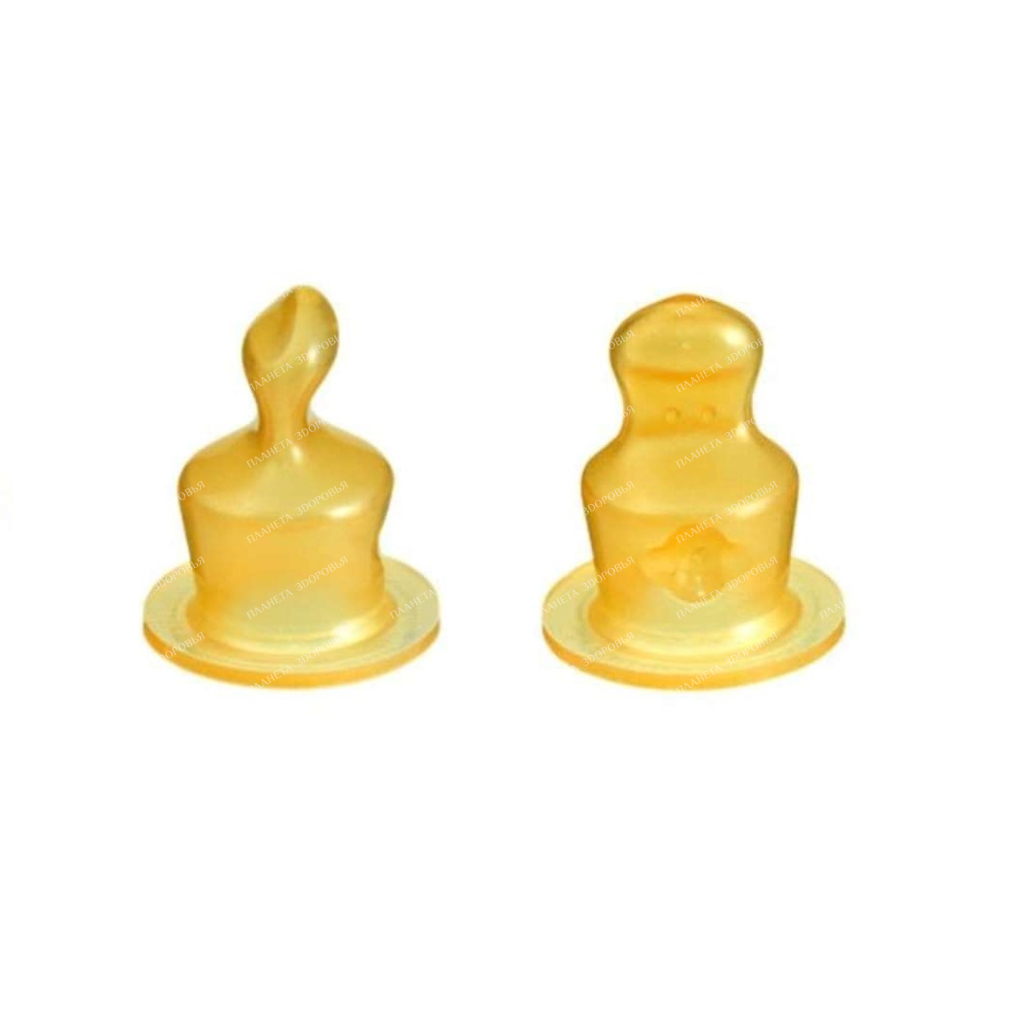 Canpol babies Milk latex nipple (orthodontic 2 pcs. (medium flow blister) 23/102