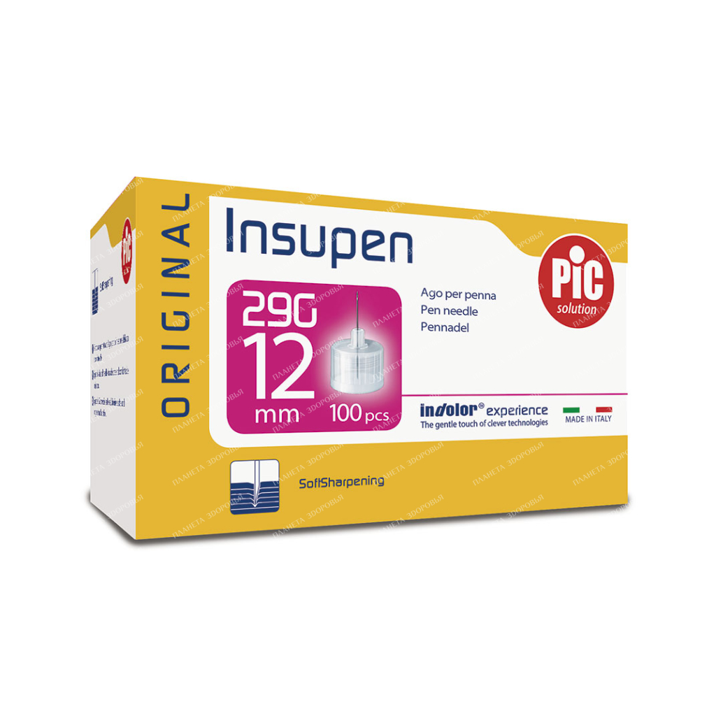 Needle for insulin syringe pens size G29 (0.33mm x 12mm) No. 100