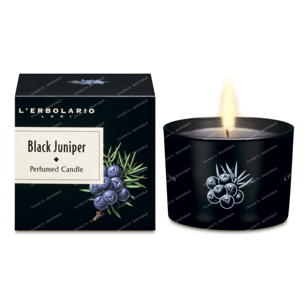L'Erbolario "BLACK JUNIPER" Scented Candle