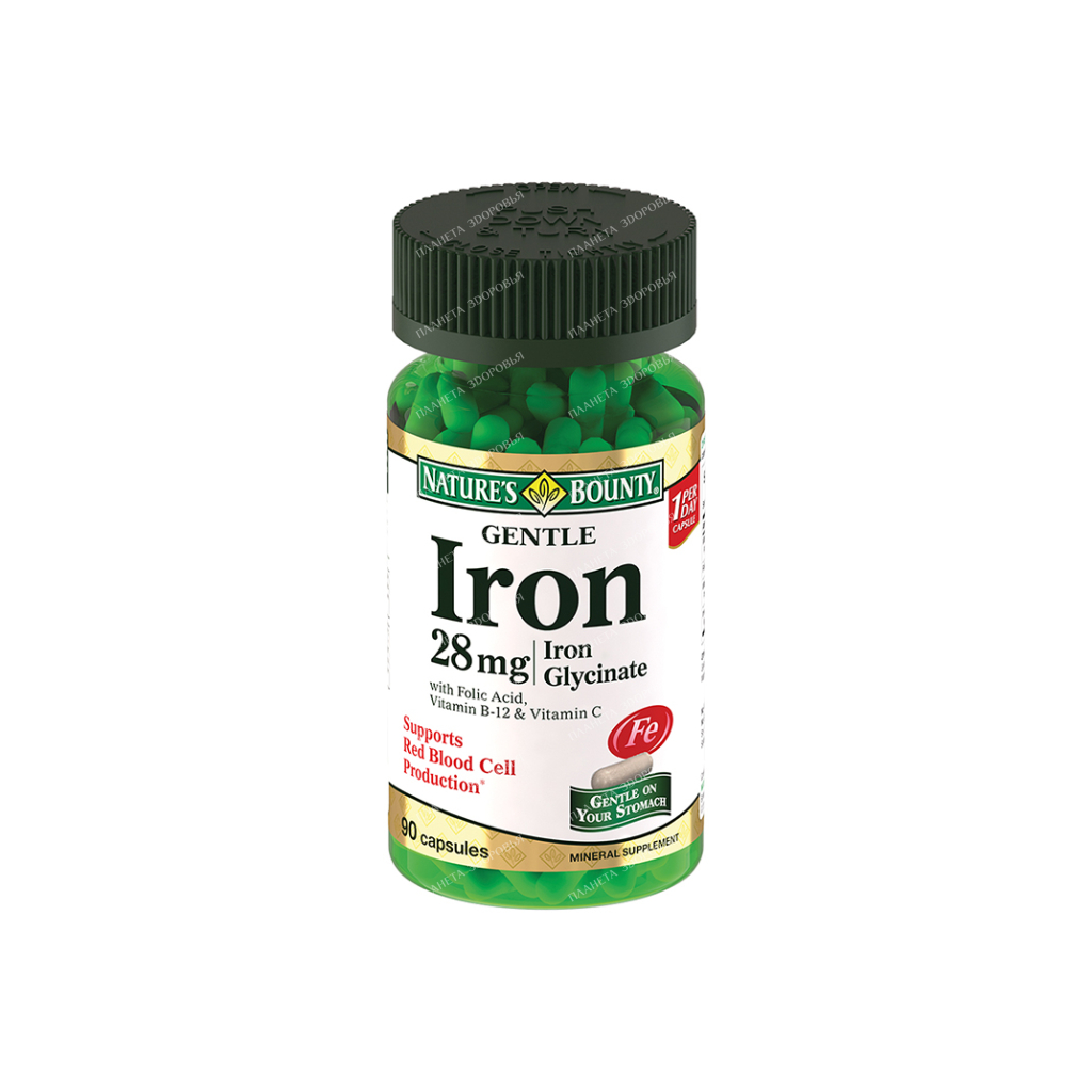 Readily available iron 28 mg capsules #90