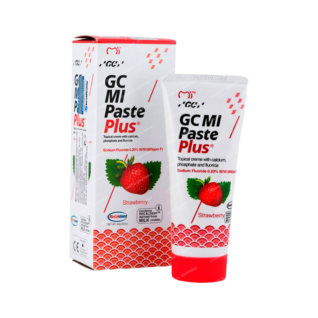 GC MI Paste Plus Oral Hygiene Cream Strawberry Flavor 35ml