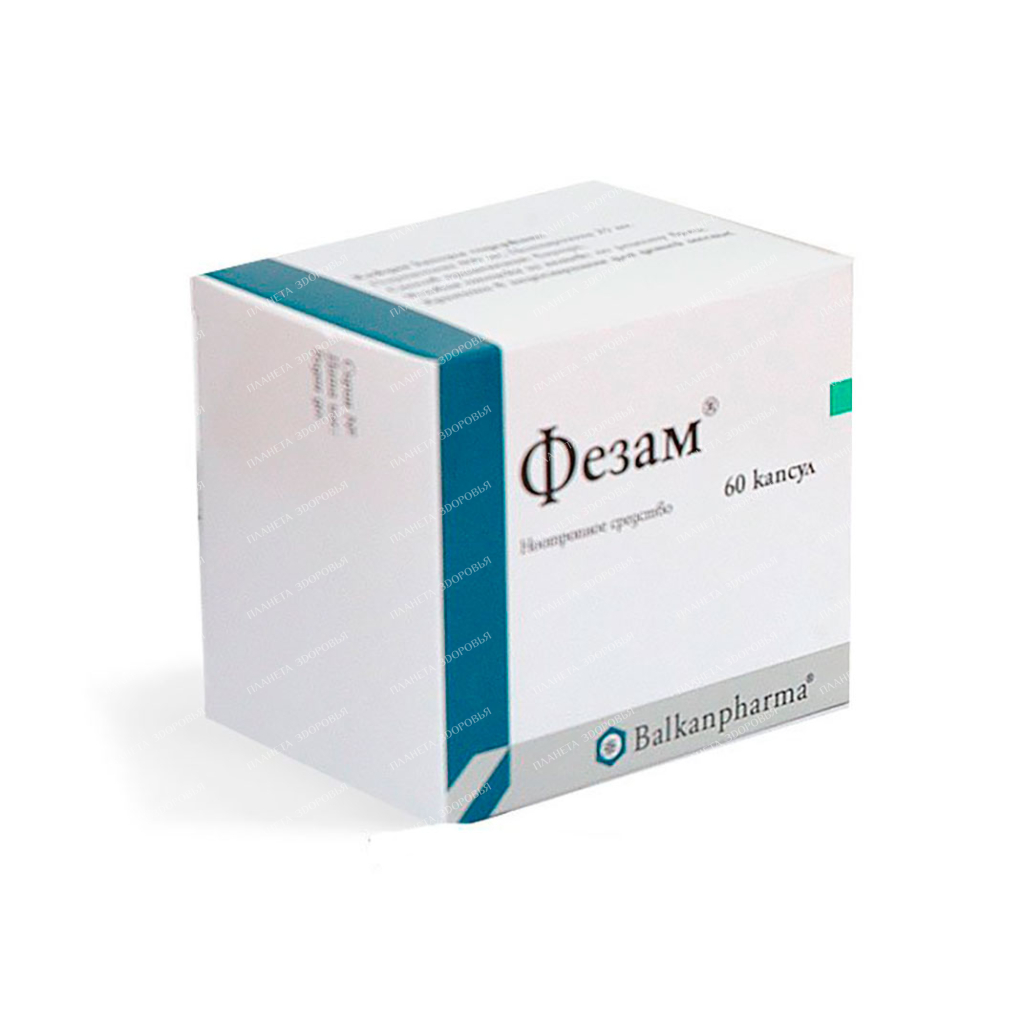 Phezam capsules 400mg/25mg №10x6