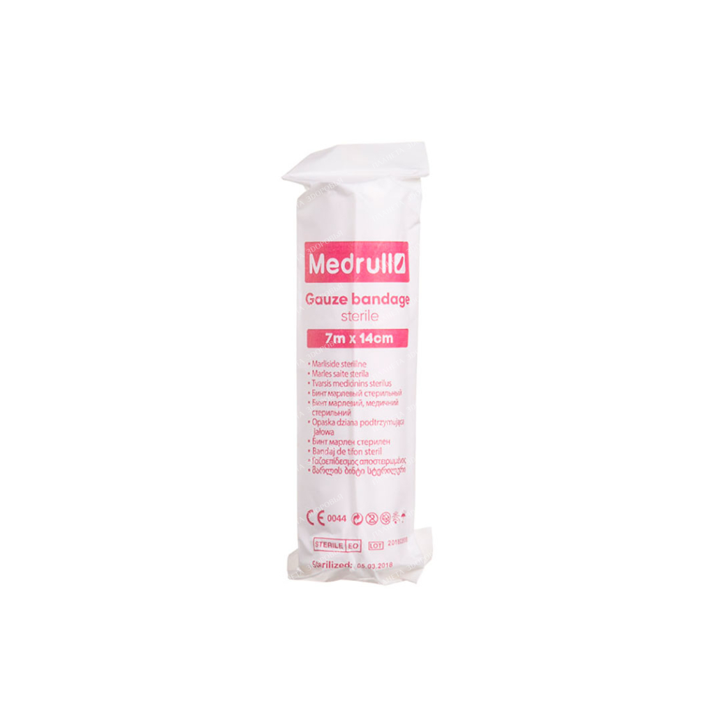 Sterile gauze bandage Medrull size 7m x 14cm