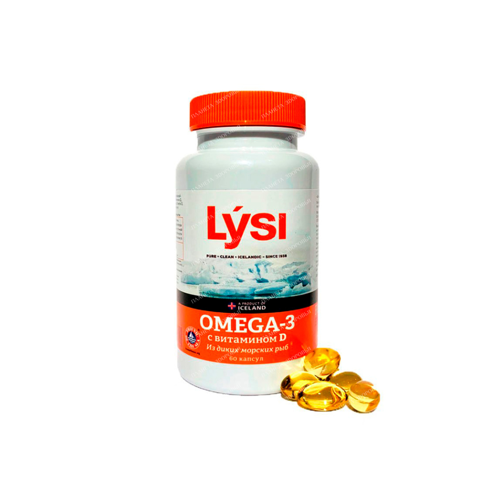 BAA Lysi Omega-3 with vitamin D capsules 500 mg №60