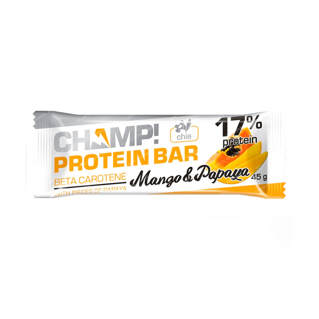 Protein bar "Mango-papaya". Packing 45 g.