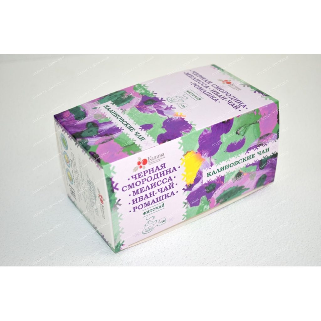 Herbal tea "Black currant, lemon balm, Ivan-tea, chamomile" filter bags 2g №20