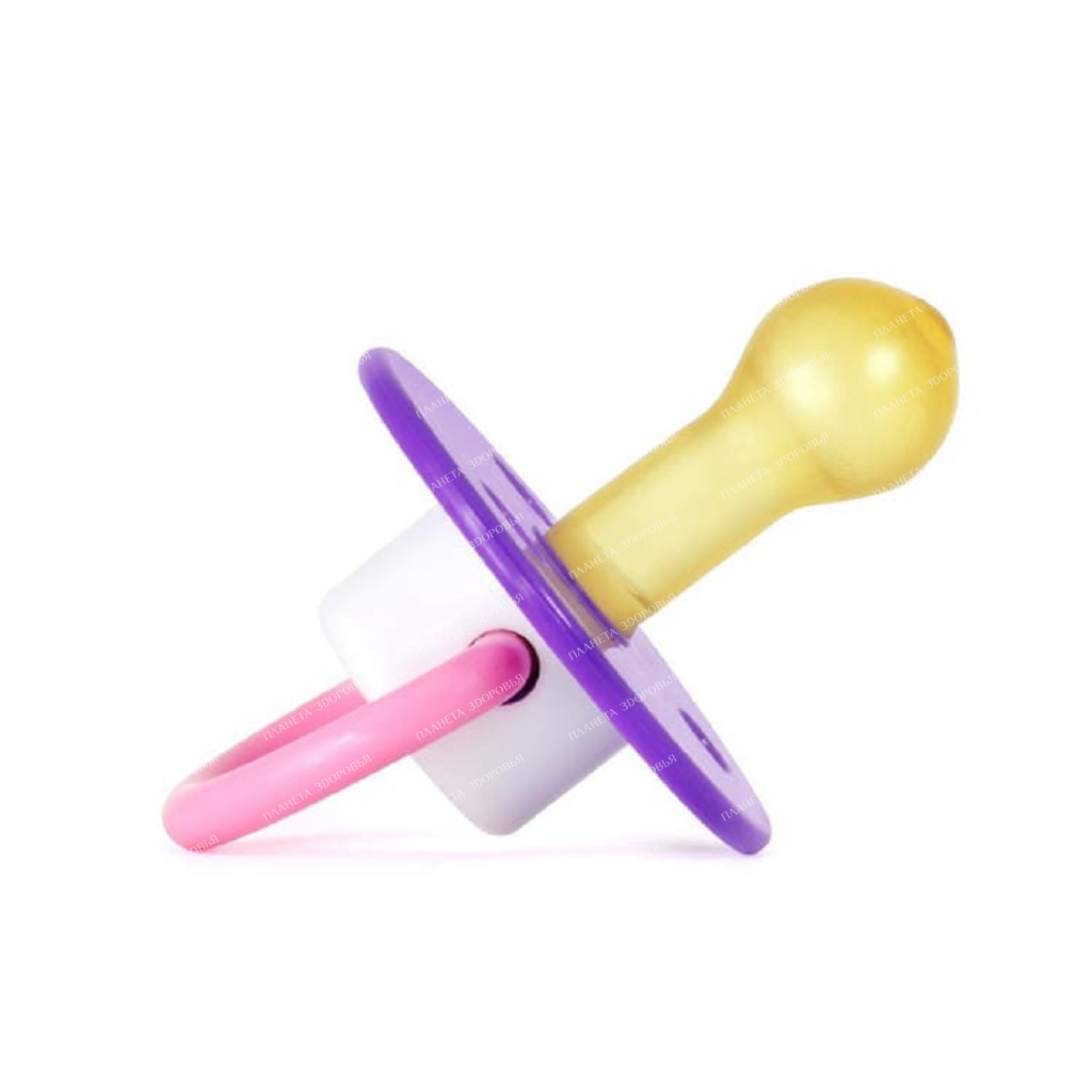 POMA Latex pacifier (round shape), 4+, art.5812, 1 pc.