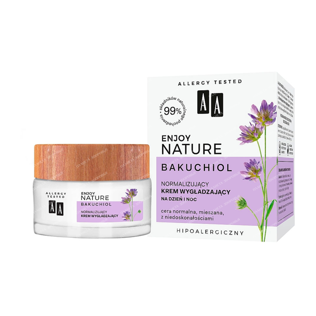 AA ENJOY NATURE BAKUCHIOL Normalizing Day-Night Smoothing Cream, 50 ml