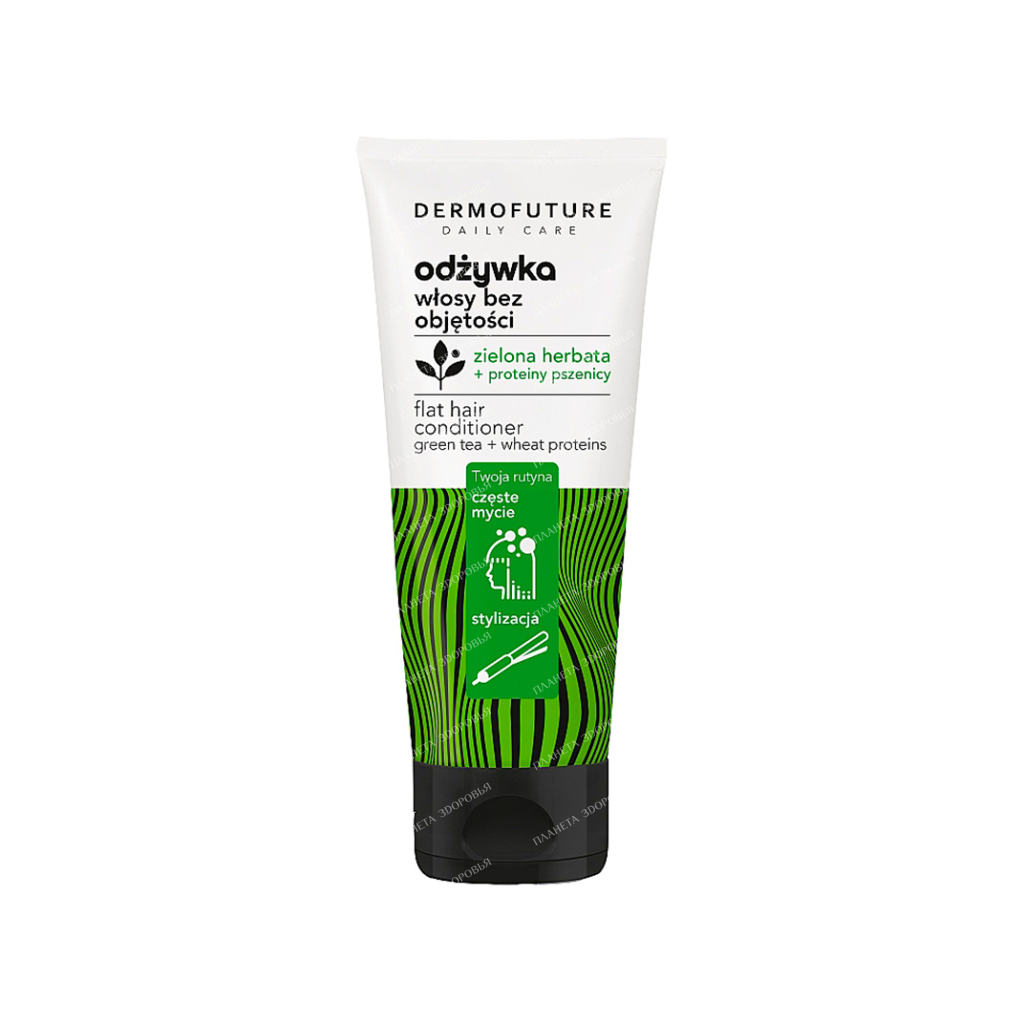 DermoFuture Daily Care Volumizing Conditioner with Green Tea and Wheat Proteins 250 ml