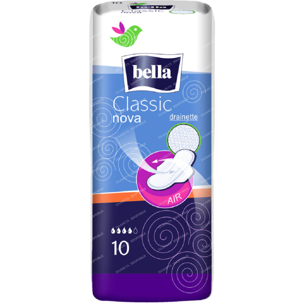 Bella Nova Classic (drainette) Sanitary pads for women, 10 pcs