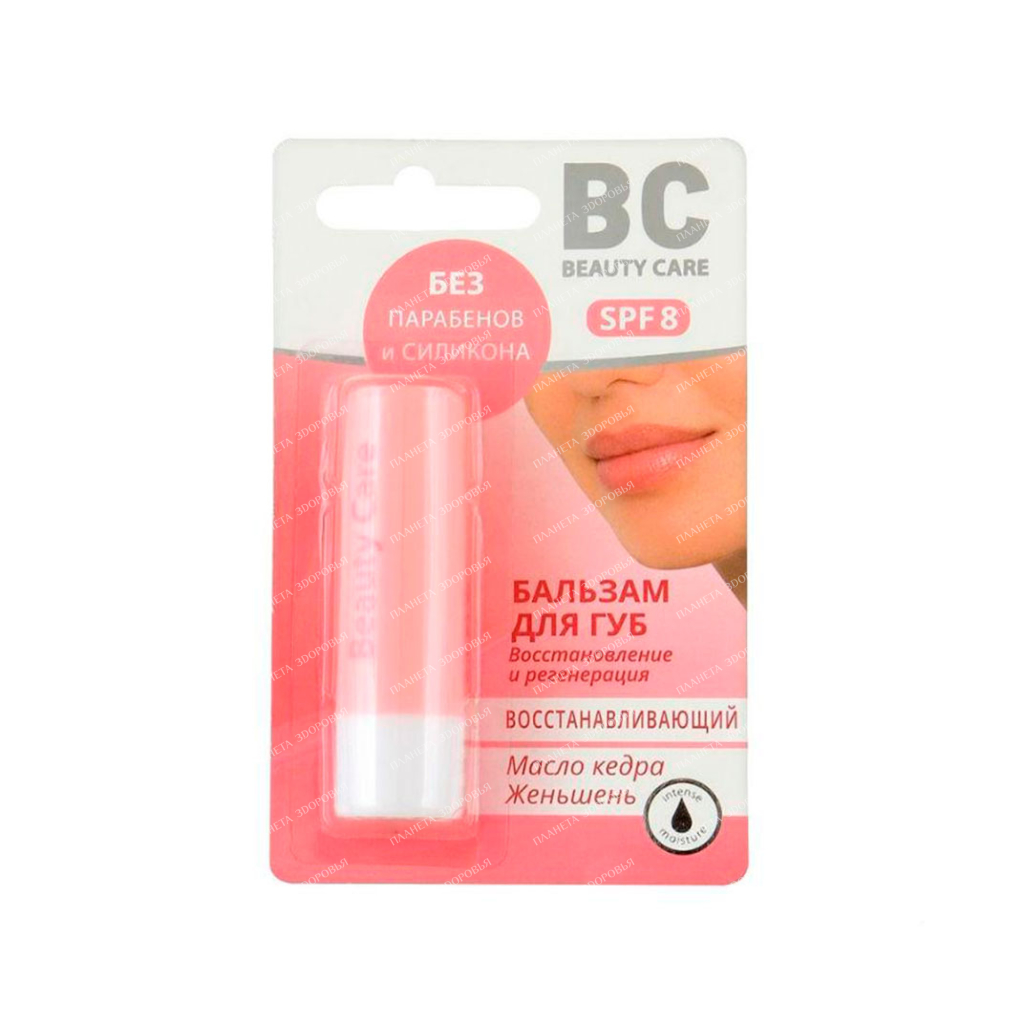 "BC" Beauty Care Revitalizing lip balm with cedar oil and ginseng extract, 4.2 g