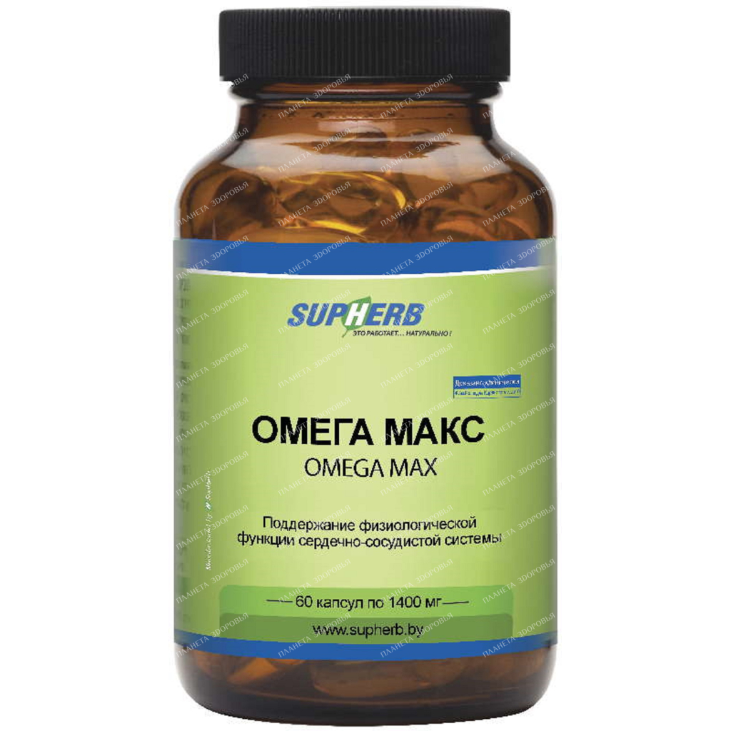 Omega Max dietary supplement capsules №60