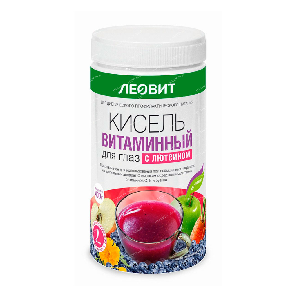 Kissel "Vitamin for eyes with lutein". Specialized dietary preventive food product. Bank 400 g