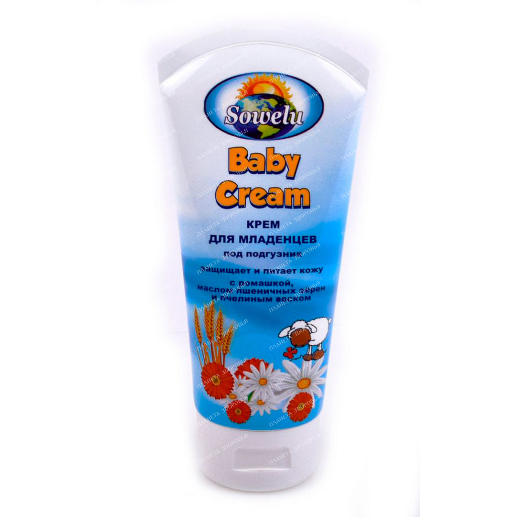 Sowelu Baby Cream for diapers with chamomile, wheat seed oil and beeswax, 85 ml