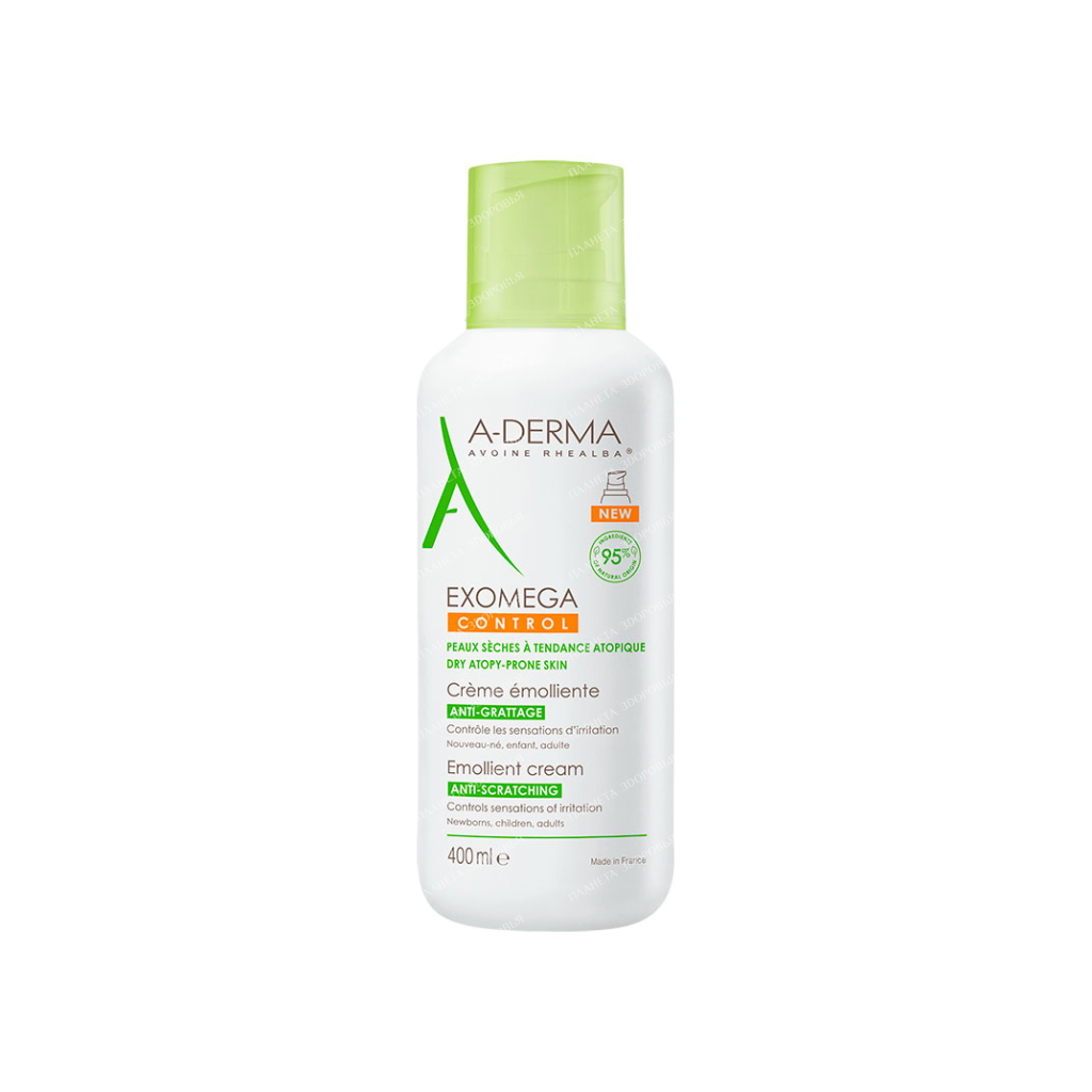 A-DERMA EXOMEGA CONTROL Emollient face and body cream 400 ml