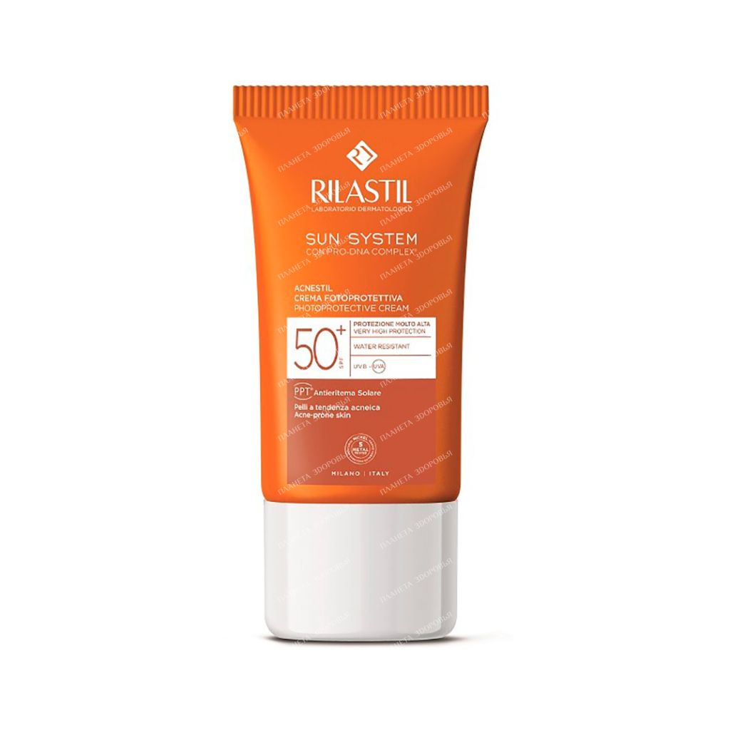 Rilastil ACNESTIL Sebo-normalizing cream for acne-prone skin SPF 50+, 40 ml