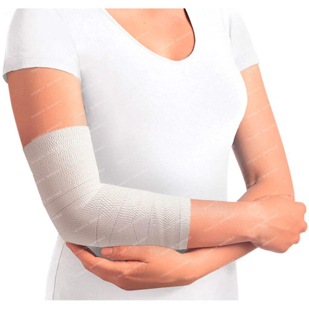 Bandage medical elastic knitted 2.5 m x 80 mm