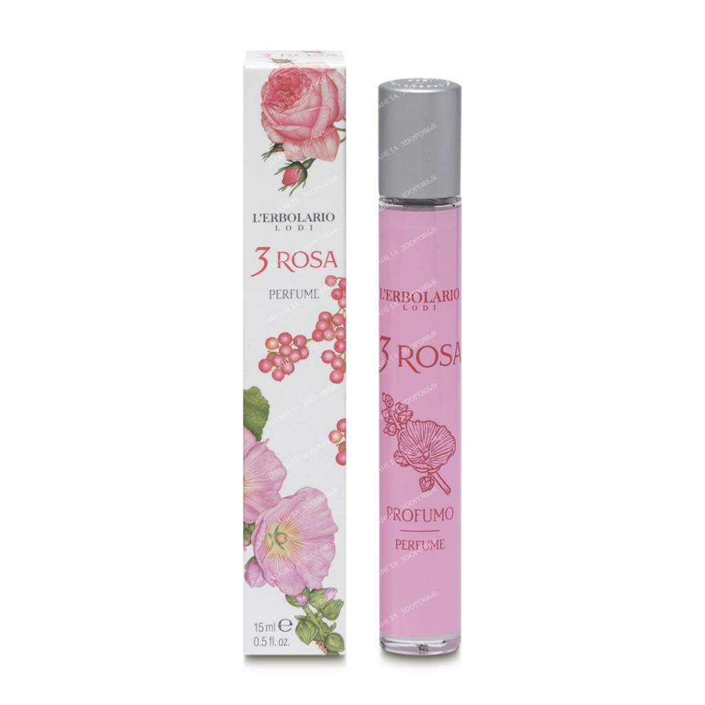 L'Erbolario "3 ROSES" Eau de Parfum, 15 ml