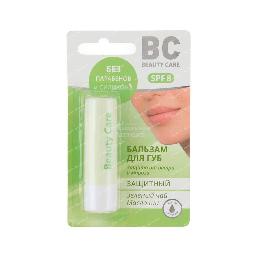"BC" Beauty Care Protective lip balm with shea butter and green tea extract, 4.2 g