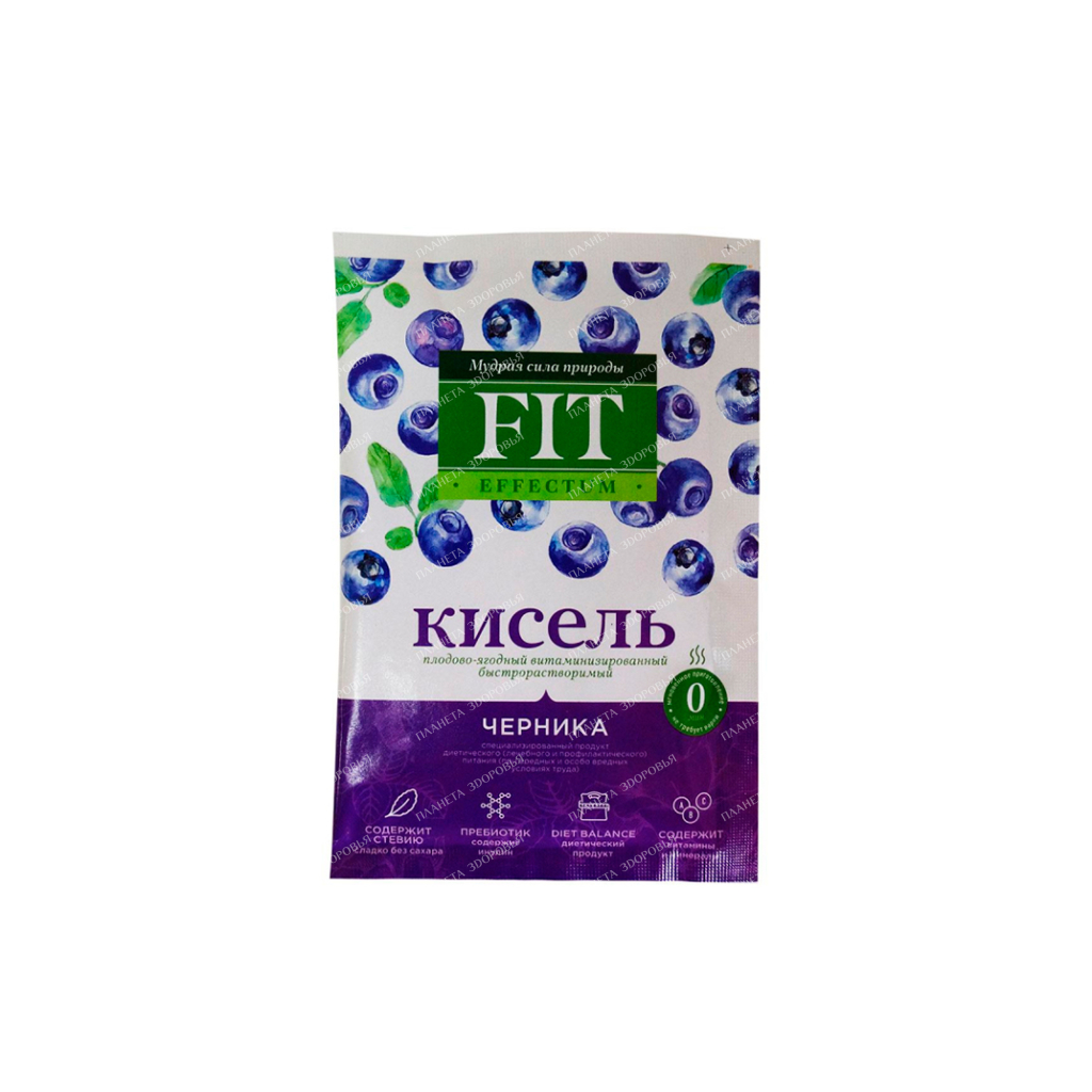 FitEffektum Kissel fruit and berry fortified instant "Blueberry", sachet 30g