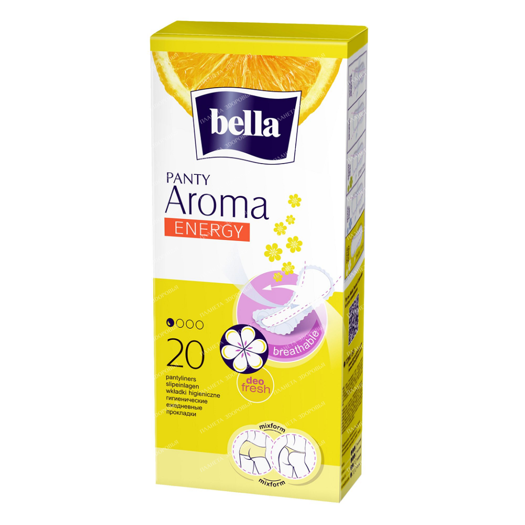 Bella Panty Aroma Energy Ultra-thin panty liners for women 20 pcs