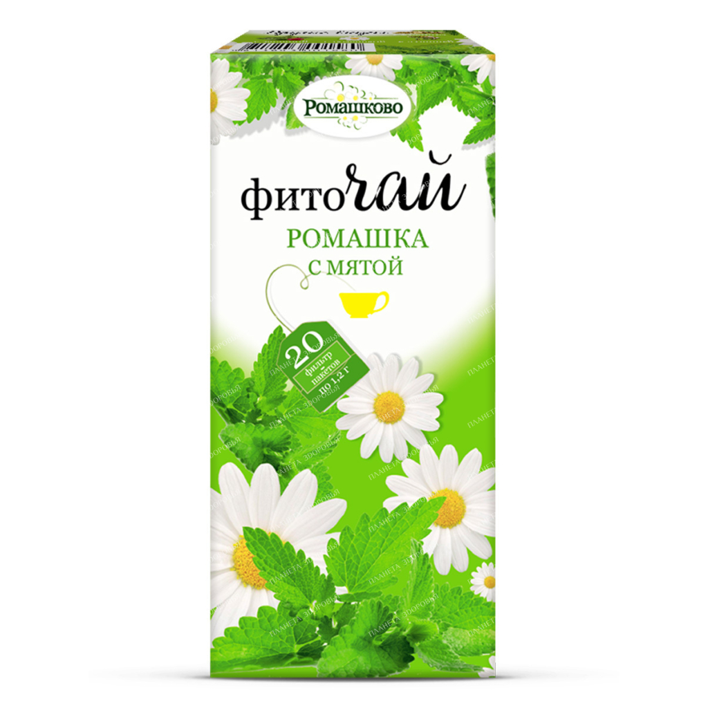 Herbal tea Romashkovo "Chamomile with mint" filter bags 1.2g №20