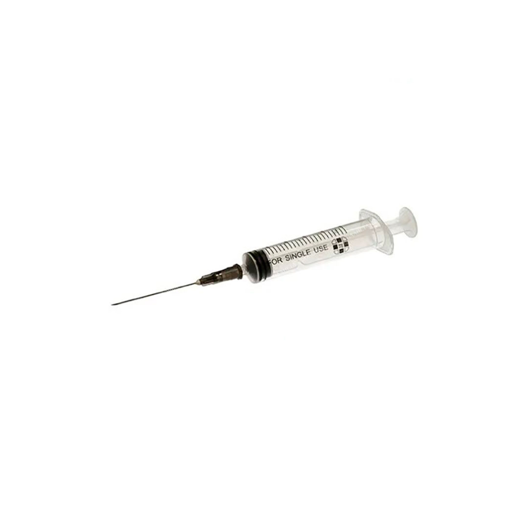 Syringe erased. one time injectable 5.0ml with 22G x 1 1/2" needle (0.7mm x 40mm)
