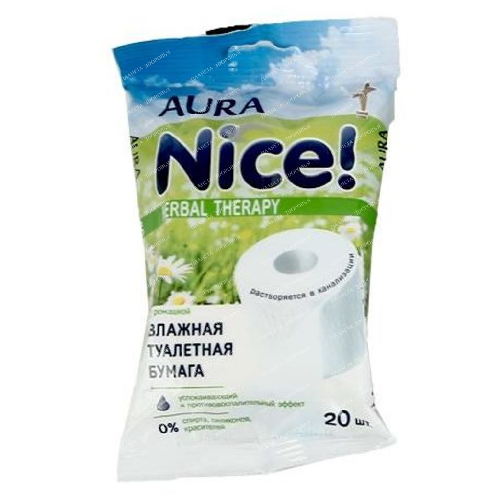 AURA NICE Wet toilet paper, 20 pcs