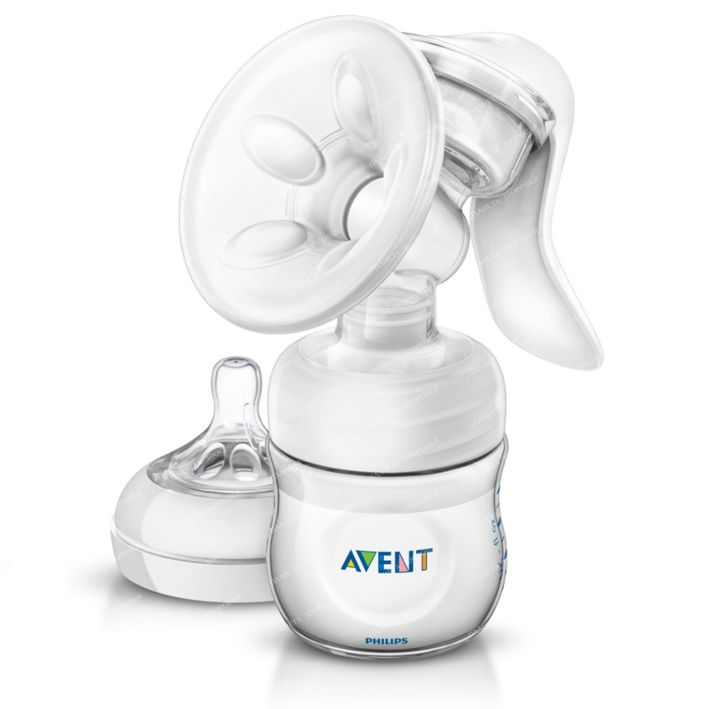 AVENT Natural Manual Breast Pump with Bottle SCF330/20 (bot. SCF030/27 with Silicon Teat (SCF041/27))