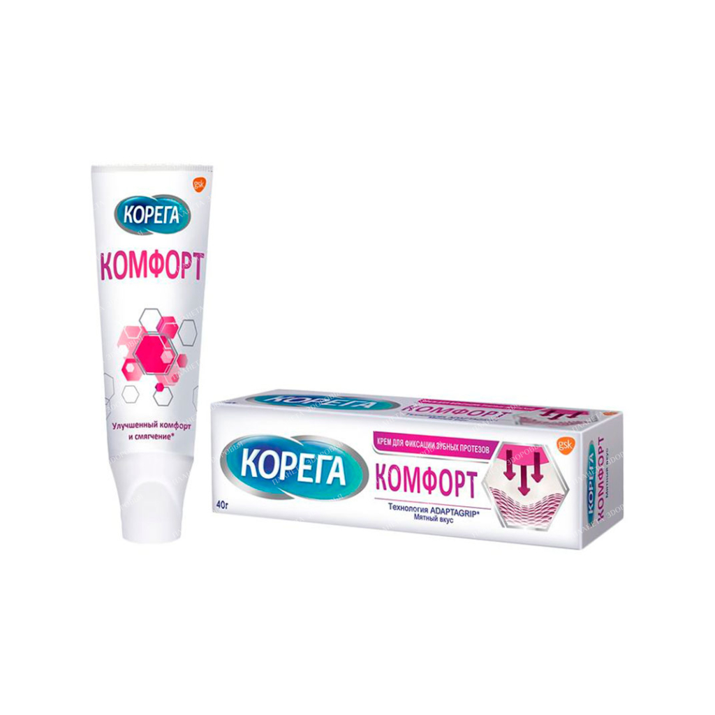 Material for fixation of removable dentures: cream Corega Comfort 40g