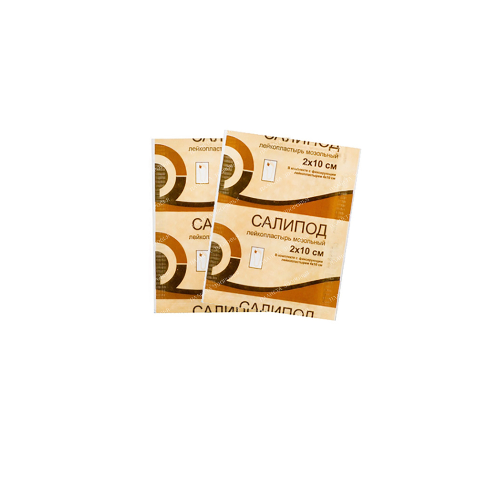 Salipod corn plaster 2 x 10 cm with fixing adhesive plaster 4 x 10 cm