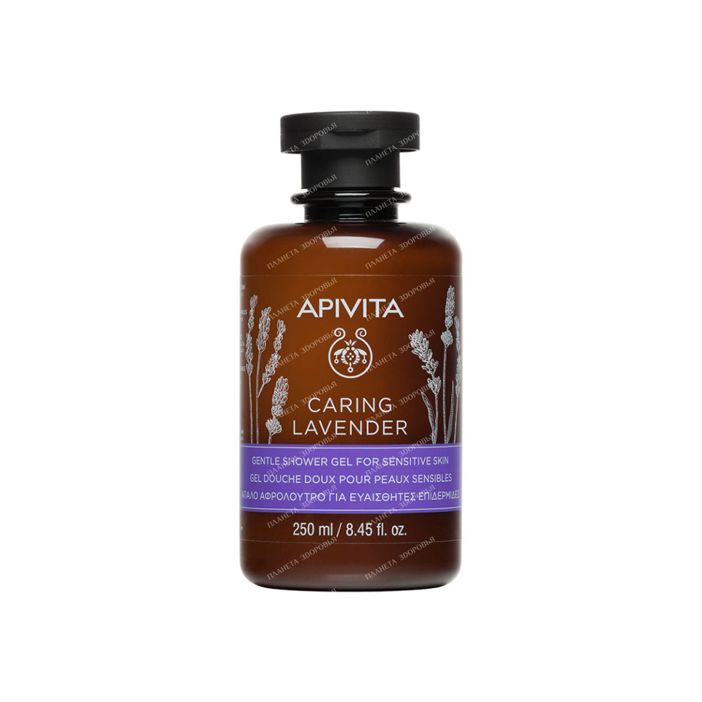 APIVITA CARING LAVENDER Gentle Shower Gel For Sensitive Skin, 250 ml