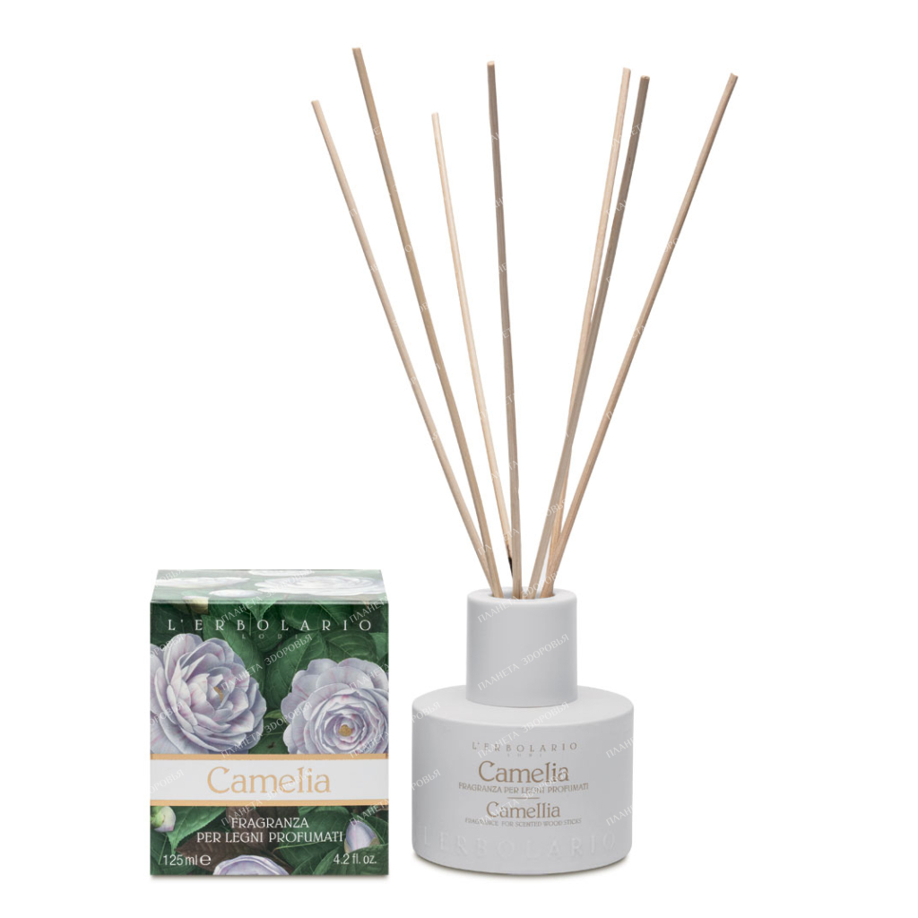 L'Erbolario "CAMELIA" Scented solution for impregnating rattan sticks 125 ml